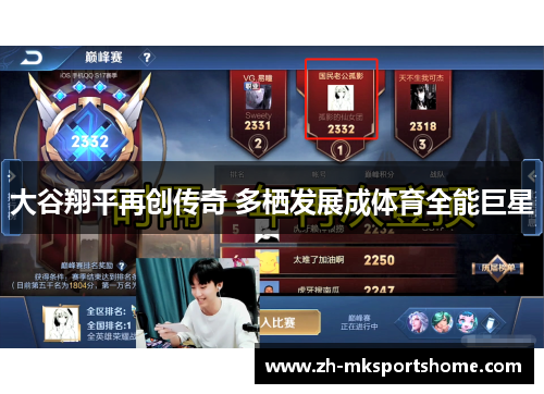大谷翔平再创传奇 多栖发展成体育全能巨星 大谷翔平再创传奇 多栖发展成体育全能巨星